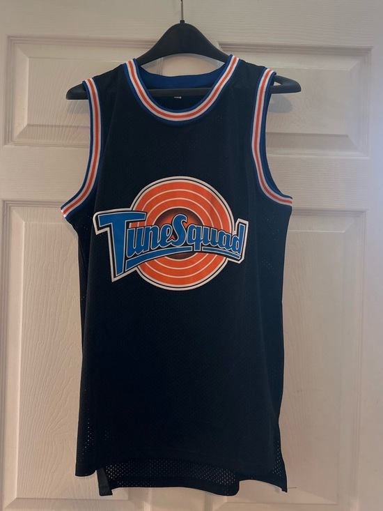 Source Unknown Other - Source Unknown Black Tune Squad Tank with Blue and Orange Logo